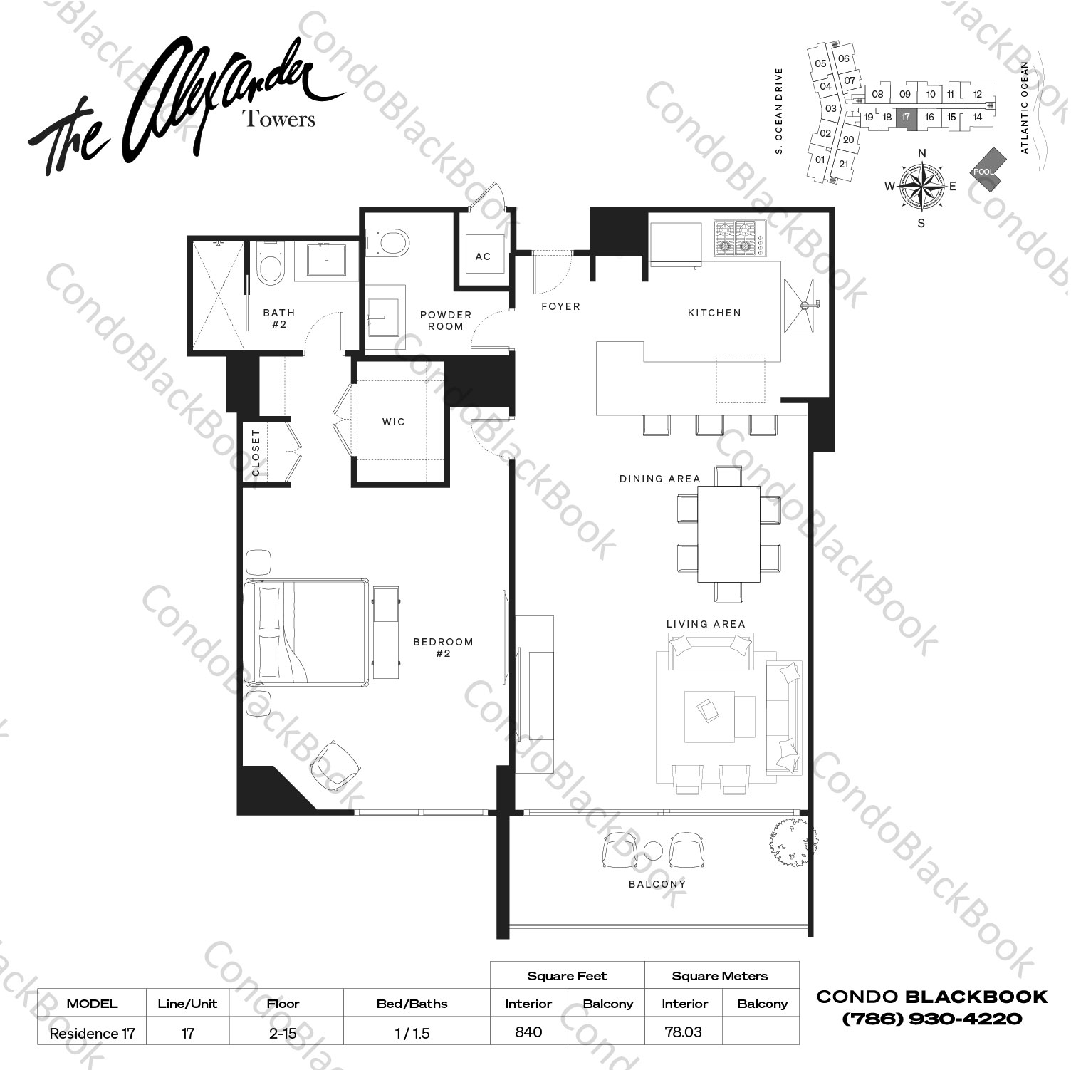 Alexander Towers Unit 417 Condo in Hollywood Beach Hollywood Condos CondoBlackBook
