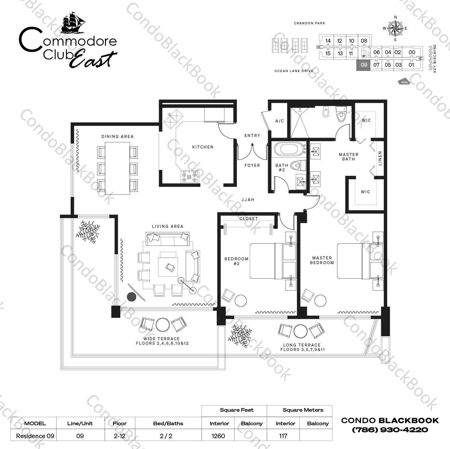 Commodore Club East Unit 409 Condo in Key Biscayne CondoBlackBook