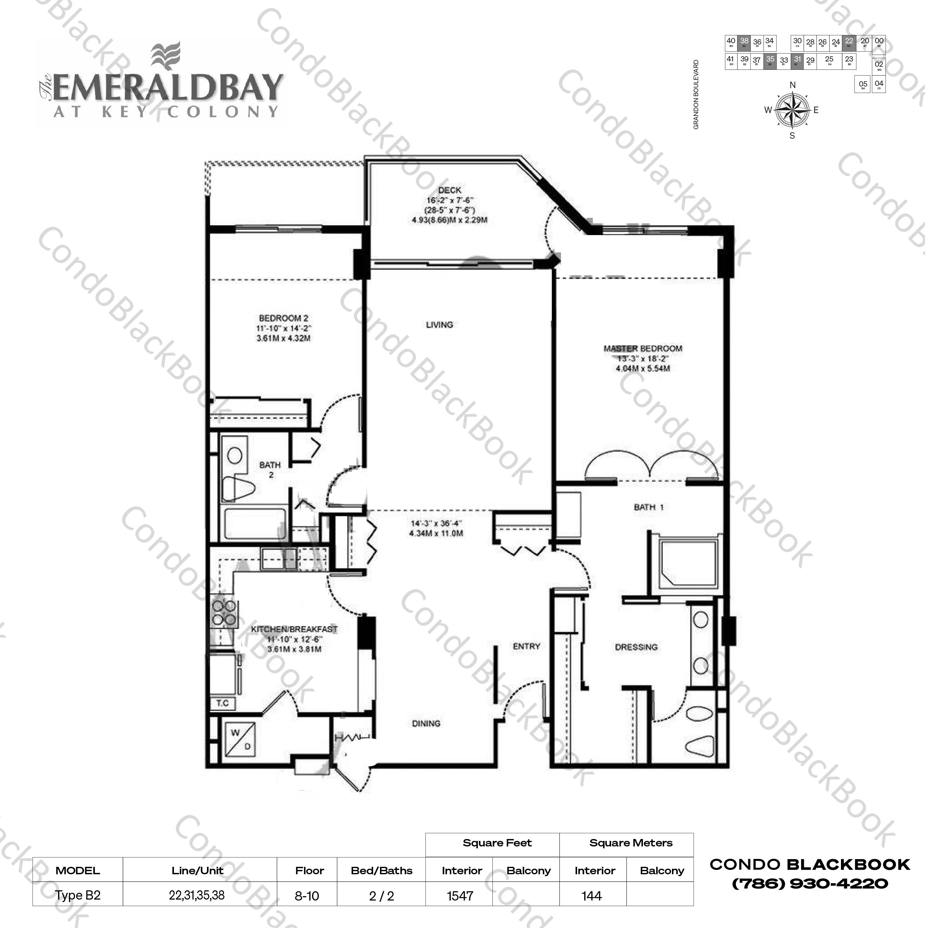 Key Colony III Emerald Bay Unit 838 Condo for Sale in Key Biscayne