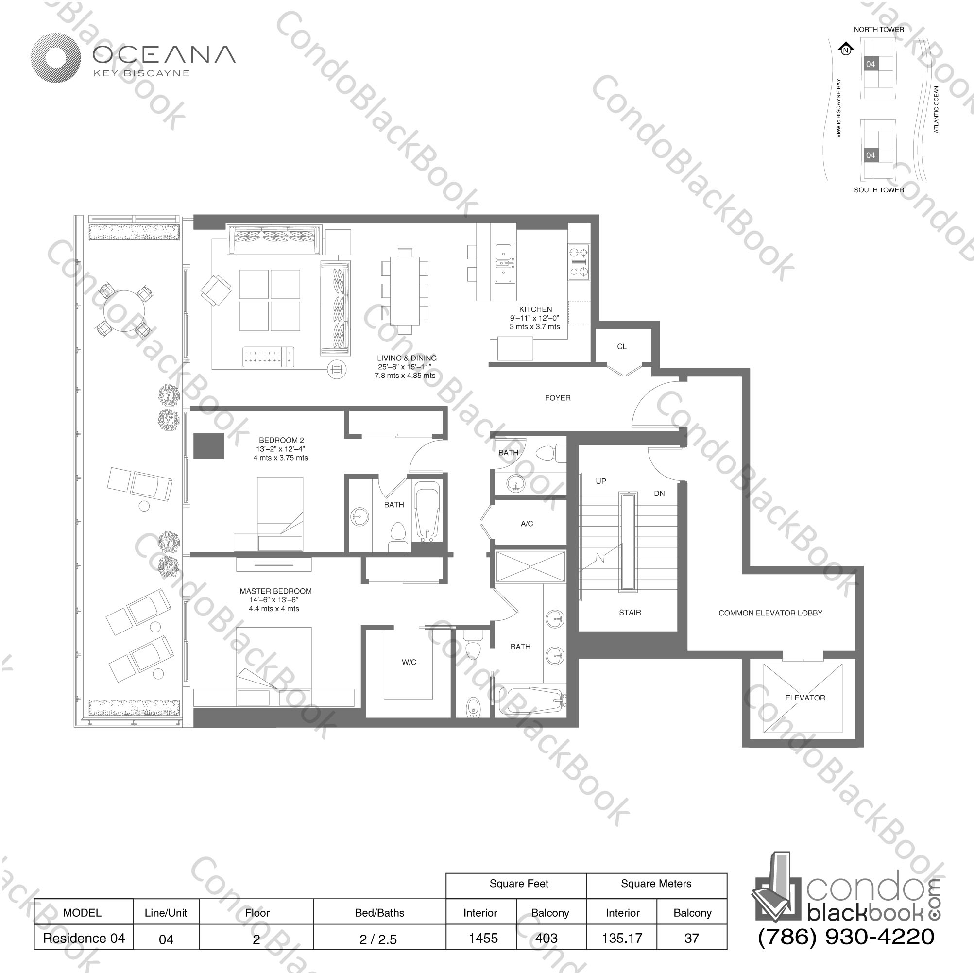 Oceana Key Biscayne Unit 204S Condo in Key Biscayne CondoBlackBook