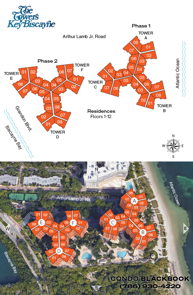 Towers of Key Biscayne Floor Plans