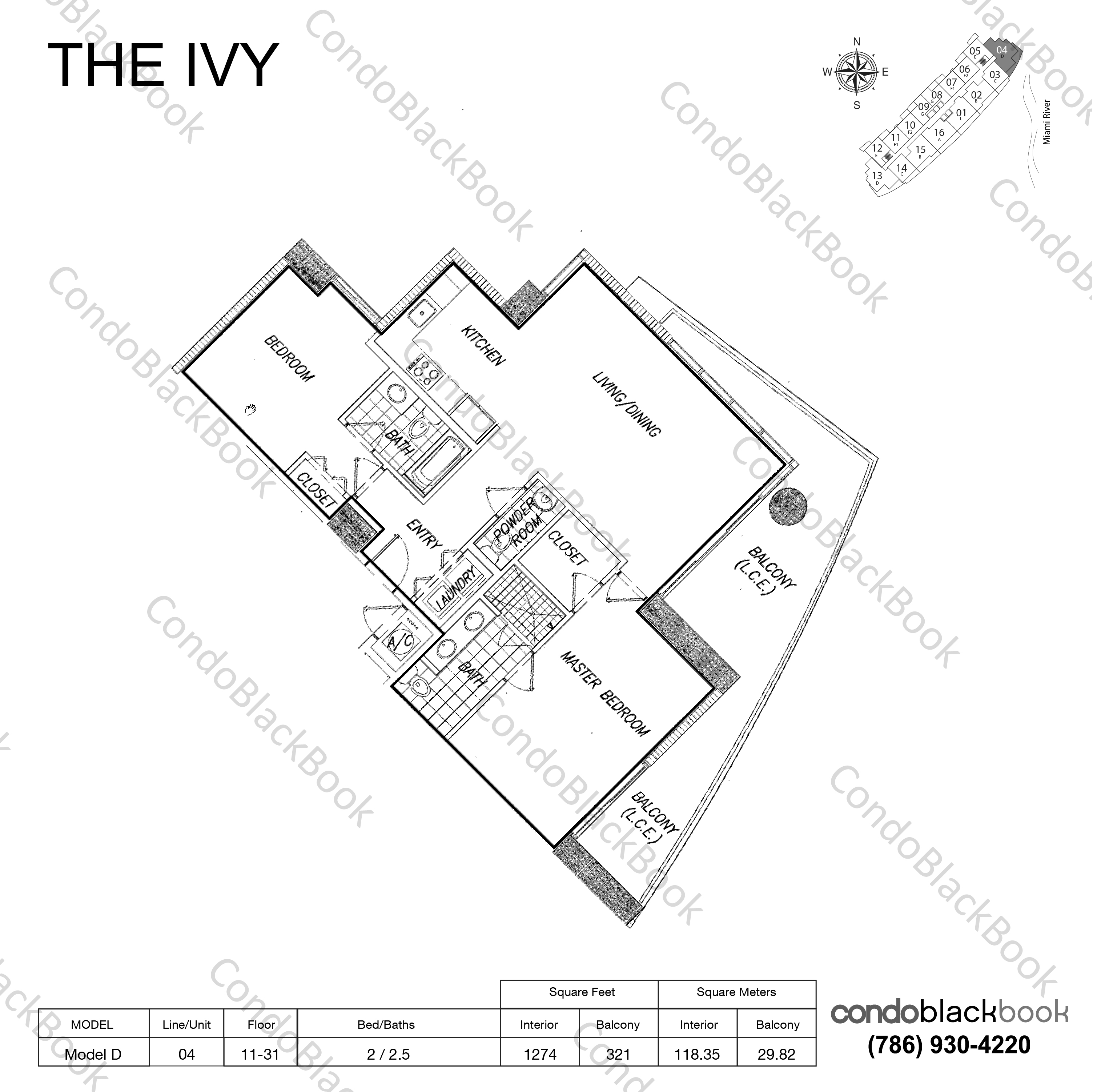 Ivy Unit 2704 Condo in Miami River Miami Condos CondoBlackBook