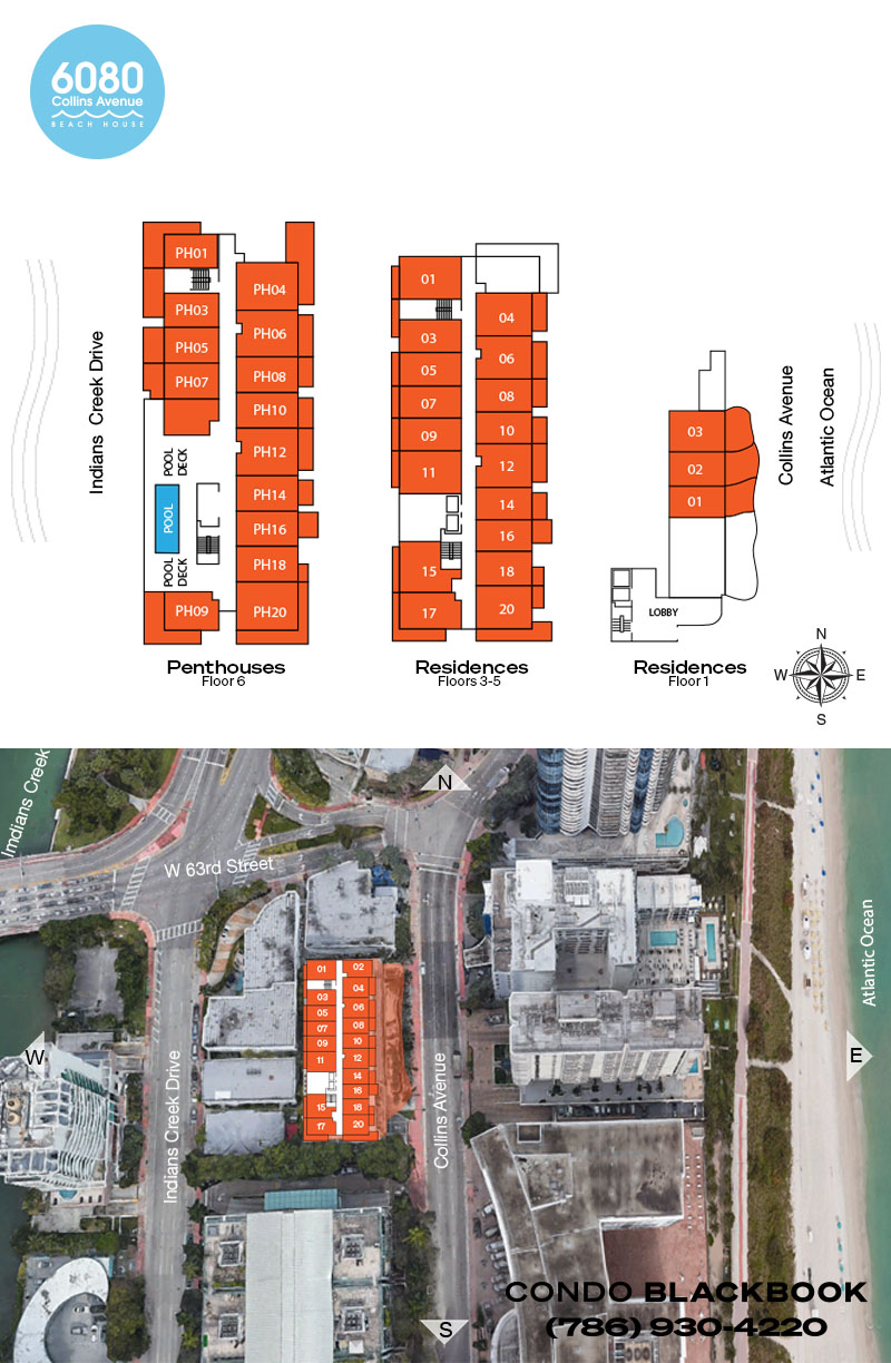 6080 Collins Avenue Floor Plans