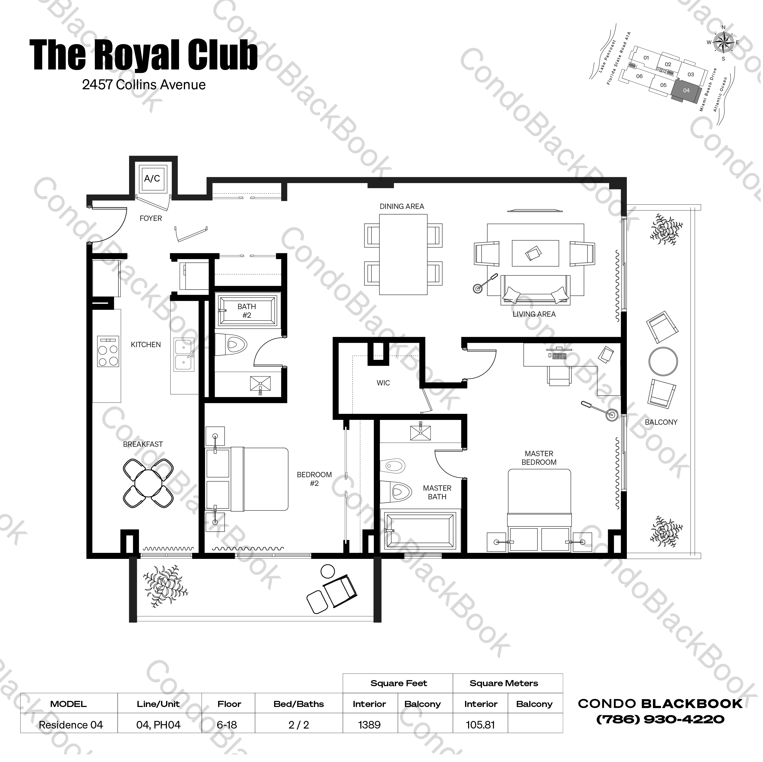 Royal Club Condo Unit 804 Condo in MidBeach Miami Beach Condos CondoBlackBook