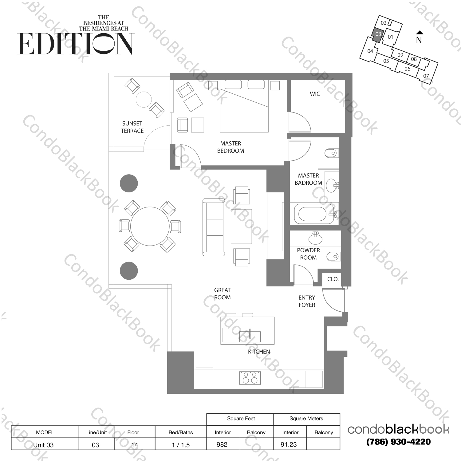 The Residences At The Miami Beach Edition Unit 1403 Condo for Rent in MidBeach Miami Beach