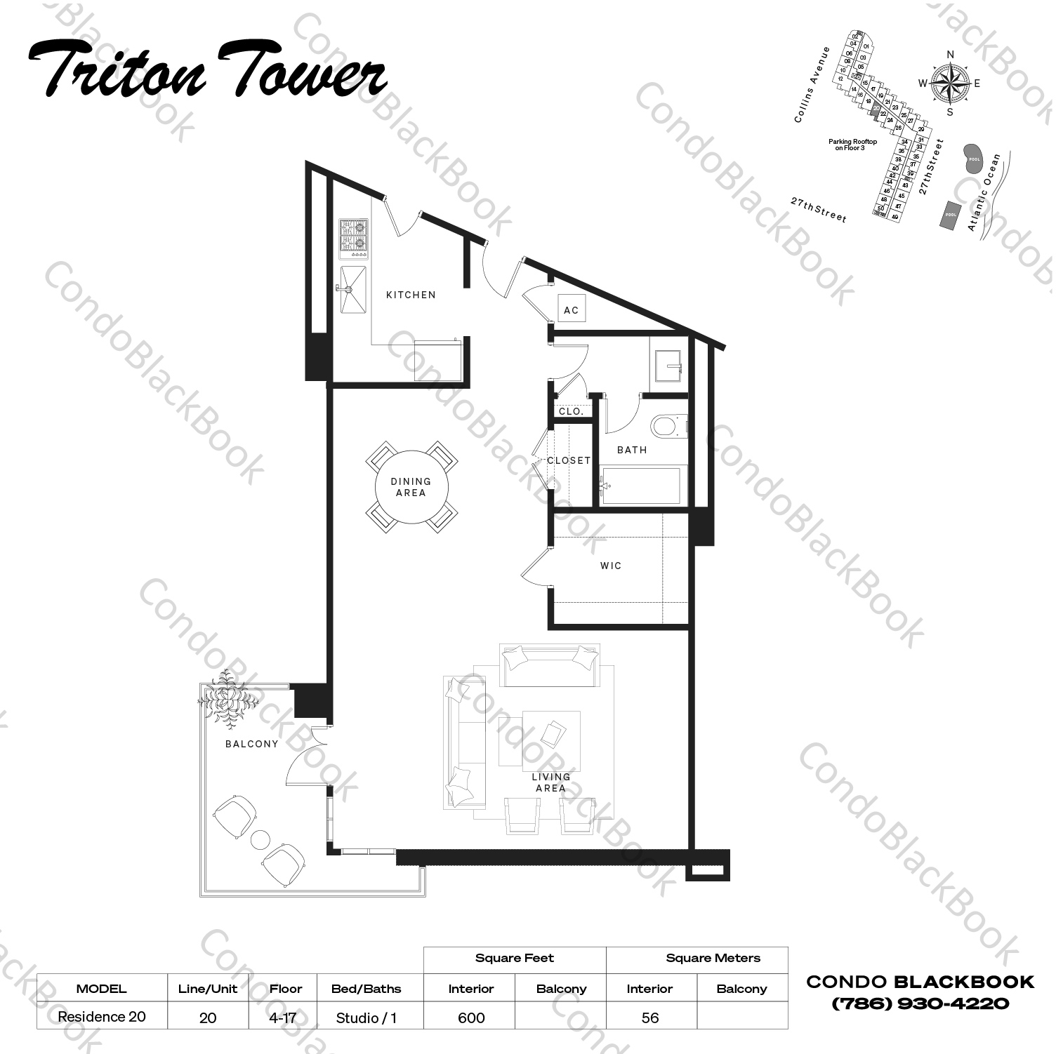Triton Towers Unit 1420 Condo in MidBeach Miami Beach Condos