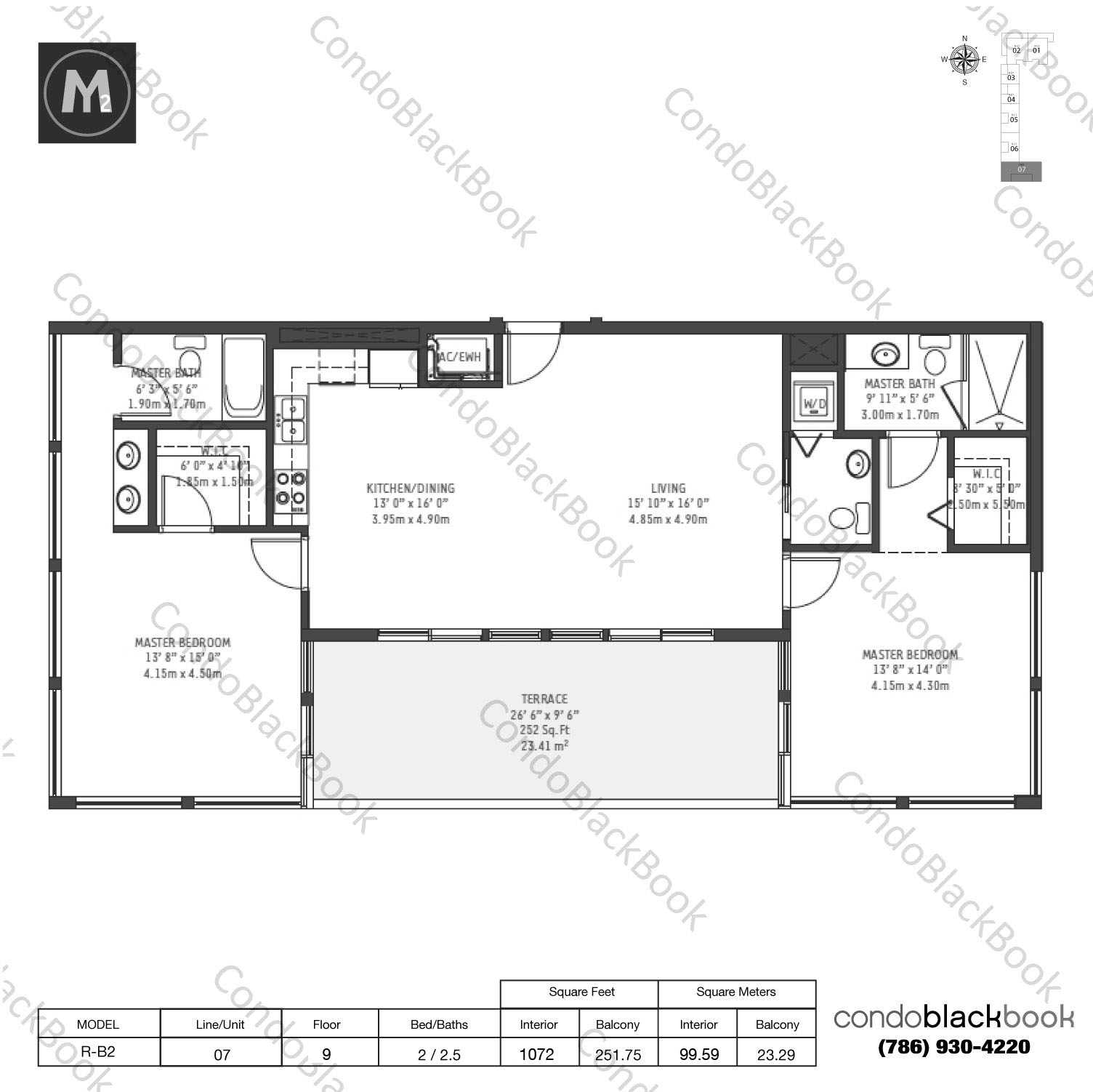 Midtown 2 Unit M0907 Condo for Sale in Midtown Miami Condos