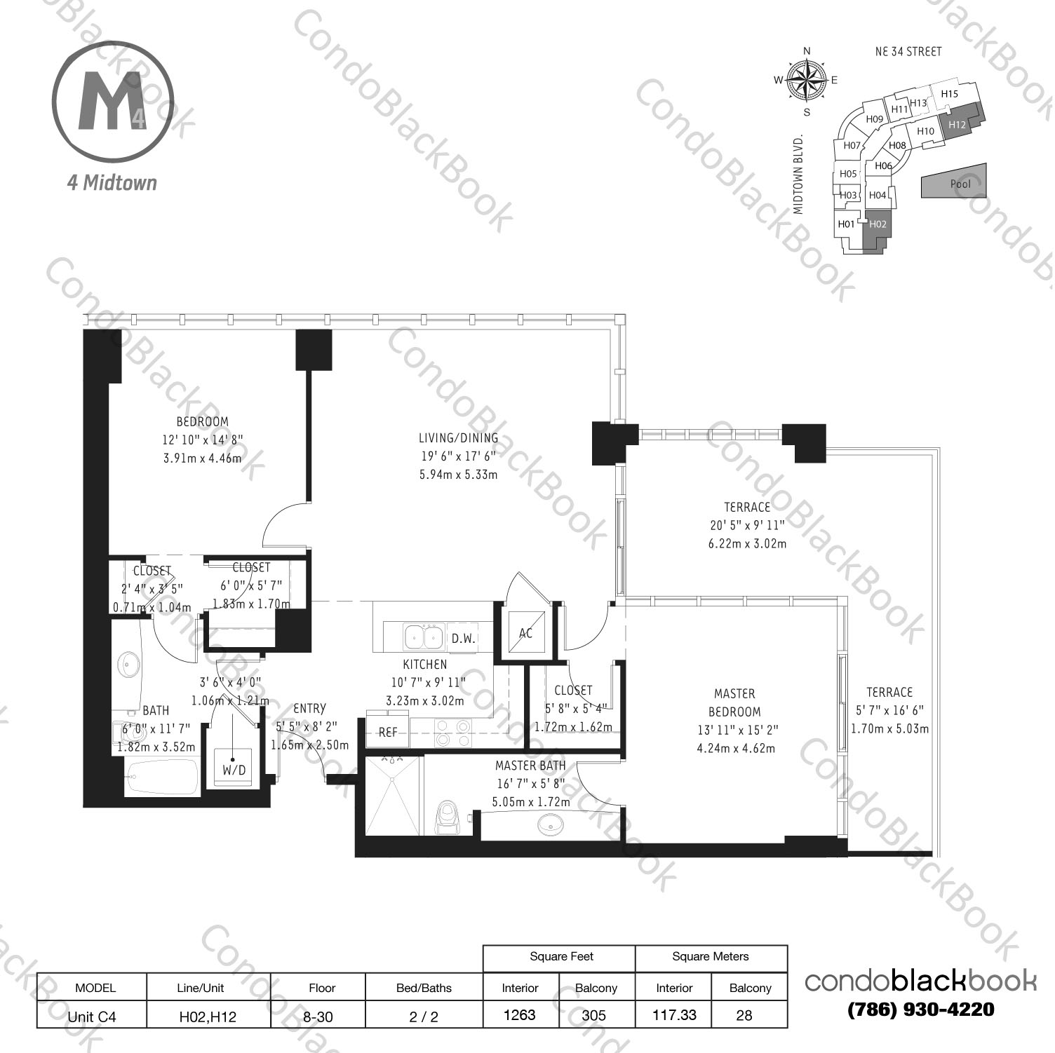 Midtown 4 Unit H1902 Condo in Midtown Miami Condos CondoBlackBook