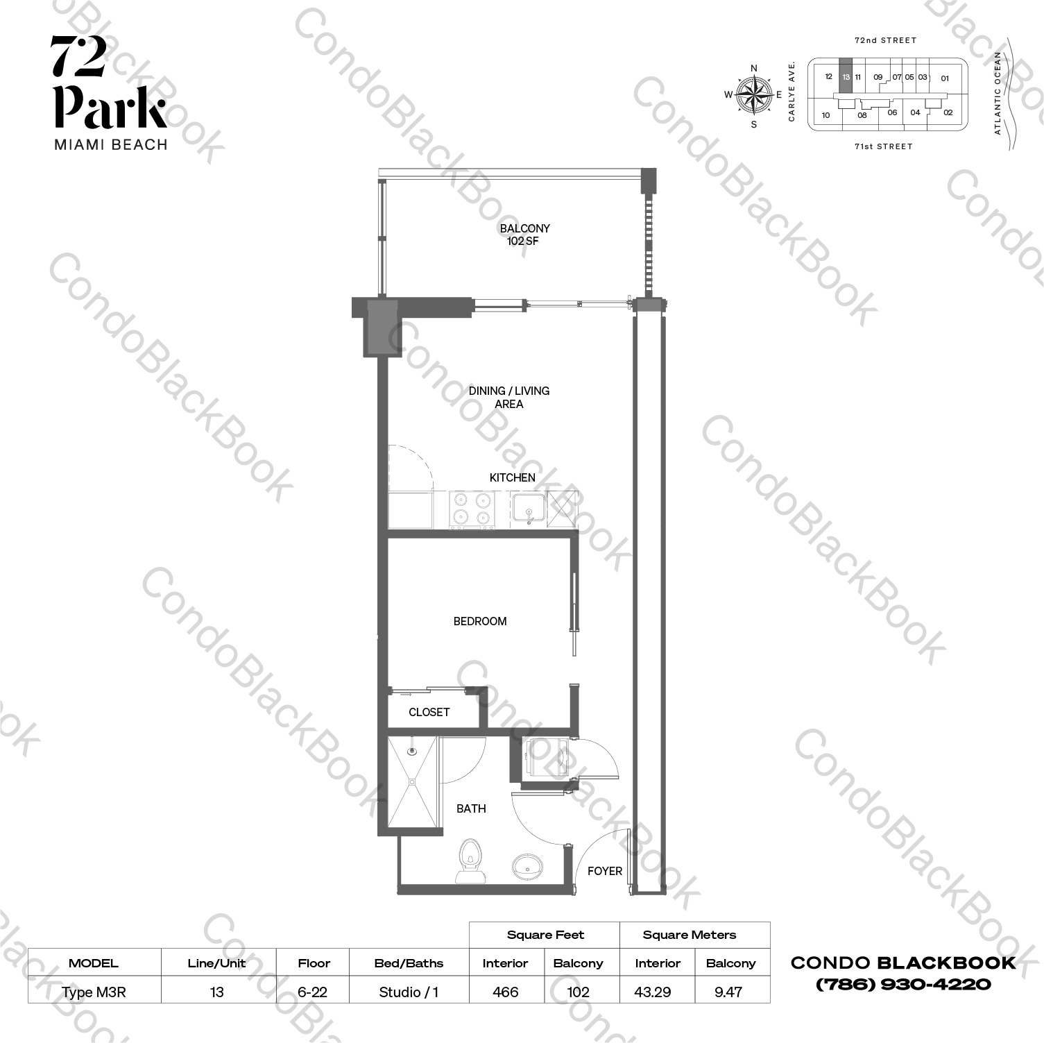 72 Park Residence for Miami Beach Investment