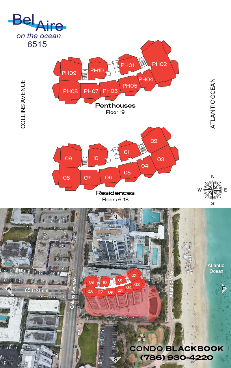 Bel Aire on the Ocean Floor Plans
