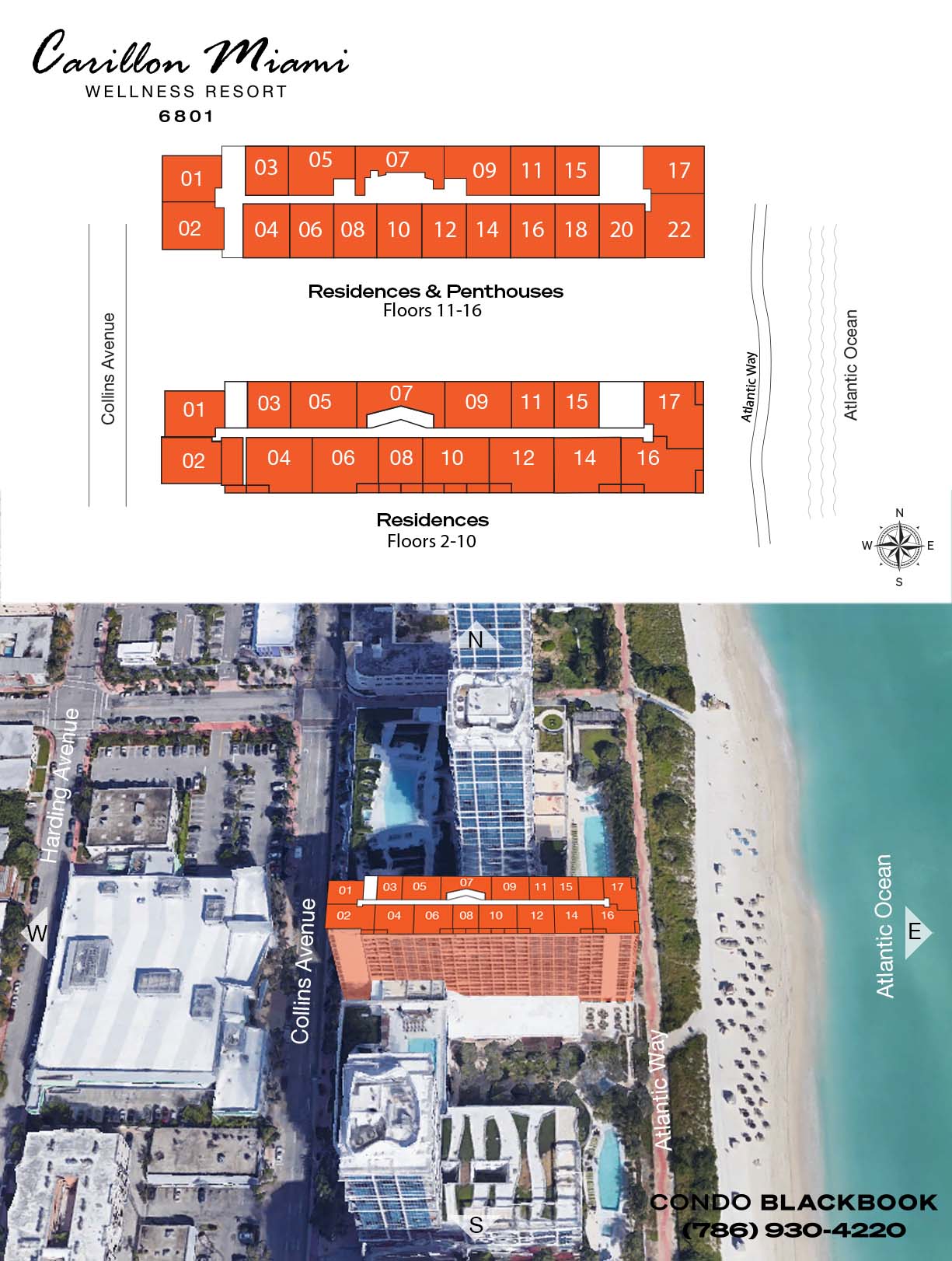 Carillon Center Tower Wellness Resort & Residences Floor Plans