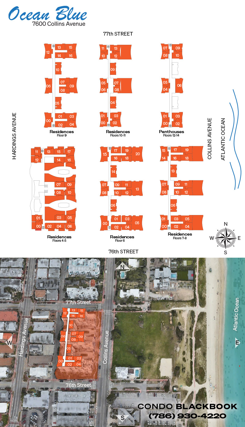 Ocean Blue Floor Plans