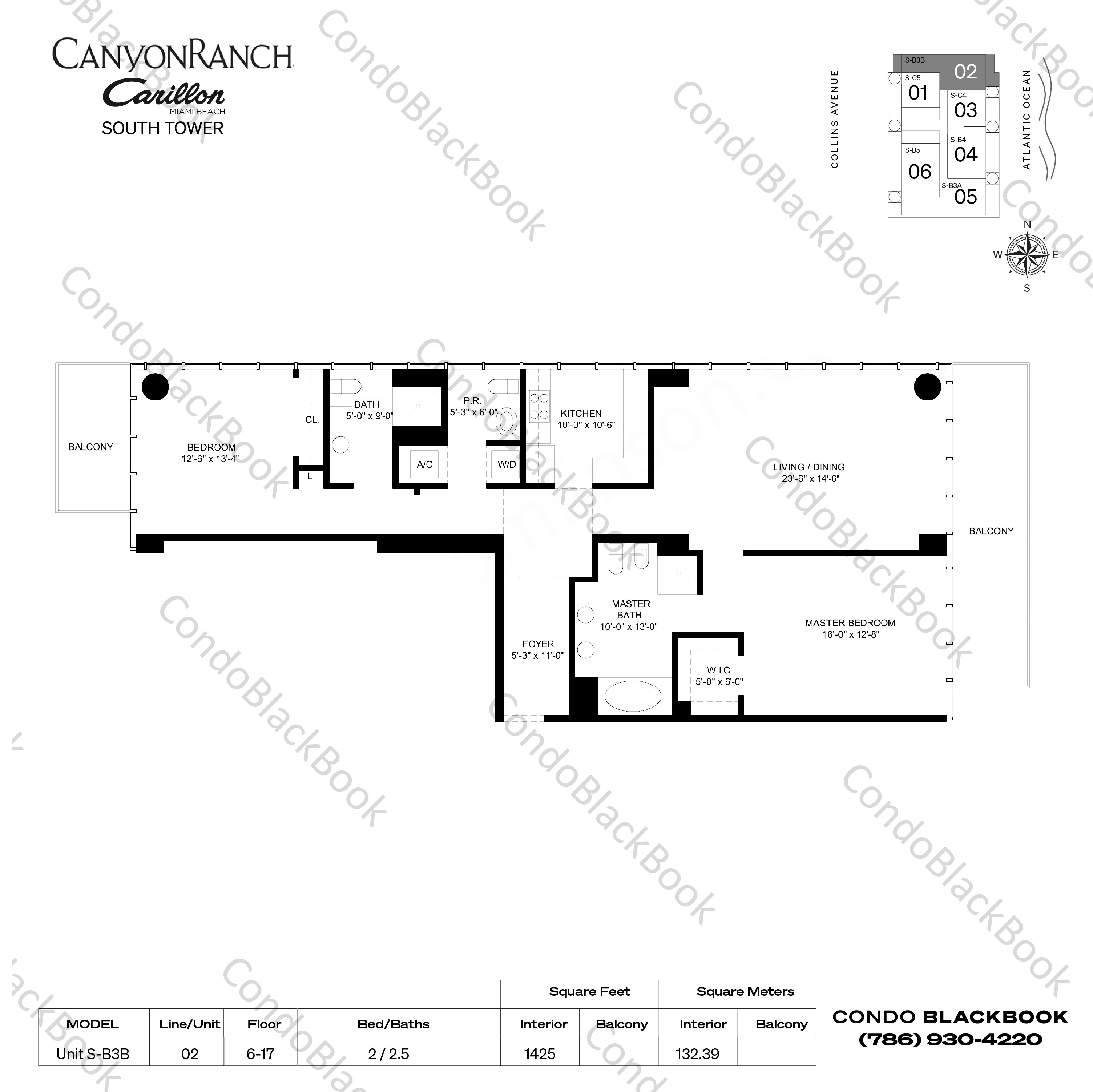 The Carillon South Tower Unit 1202 Condo for Rent in North Beach
