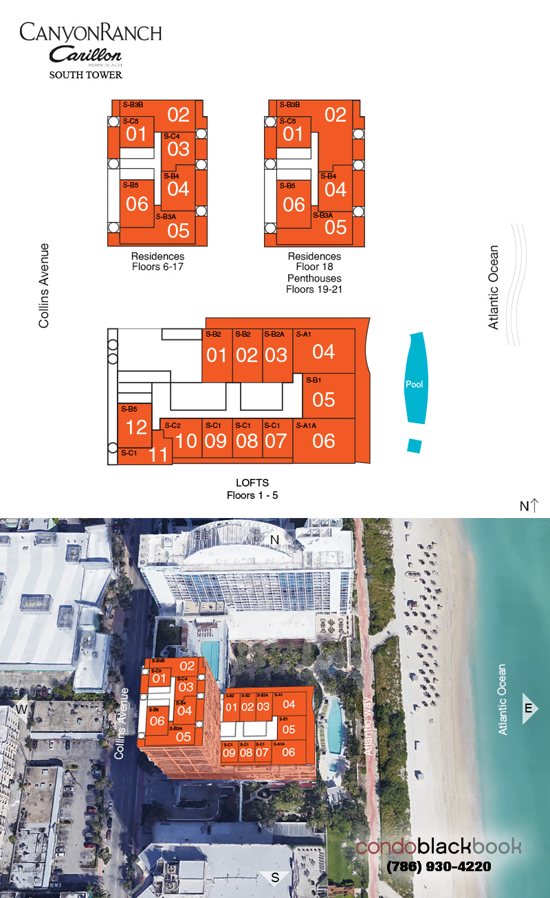 The Carillon South Tower Floor Plans