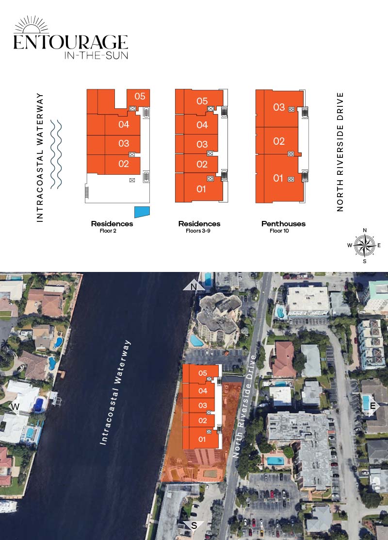 Entourage in the Sun Floor Plans
