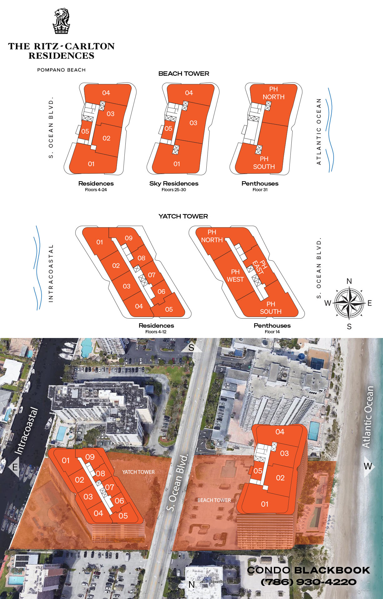 Ritz-Carlton Residences in Pompano Beach Floor Plans