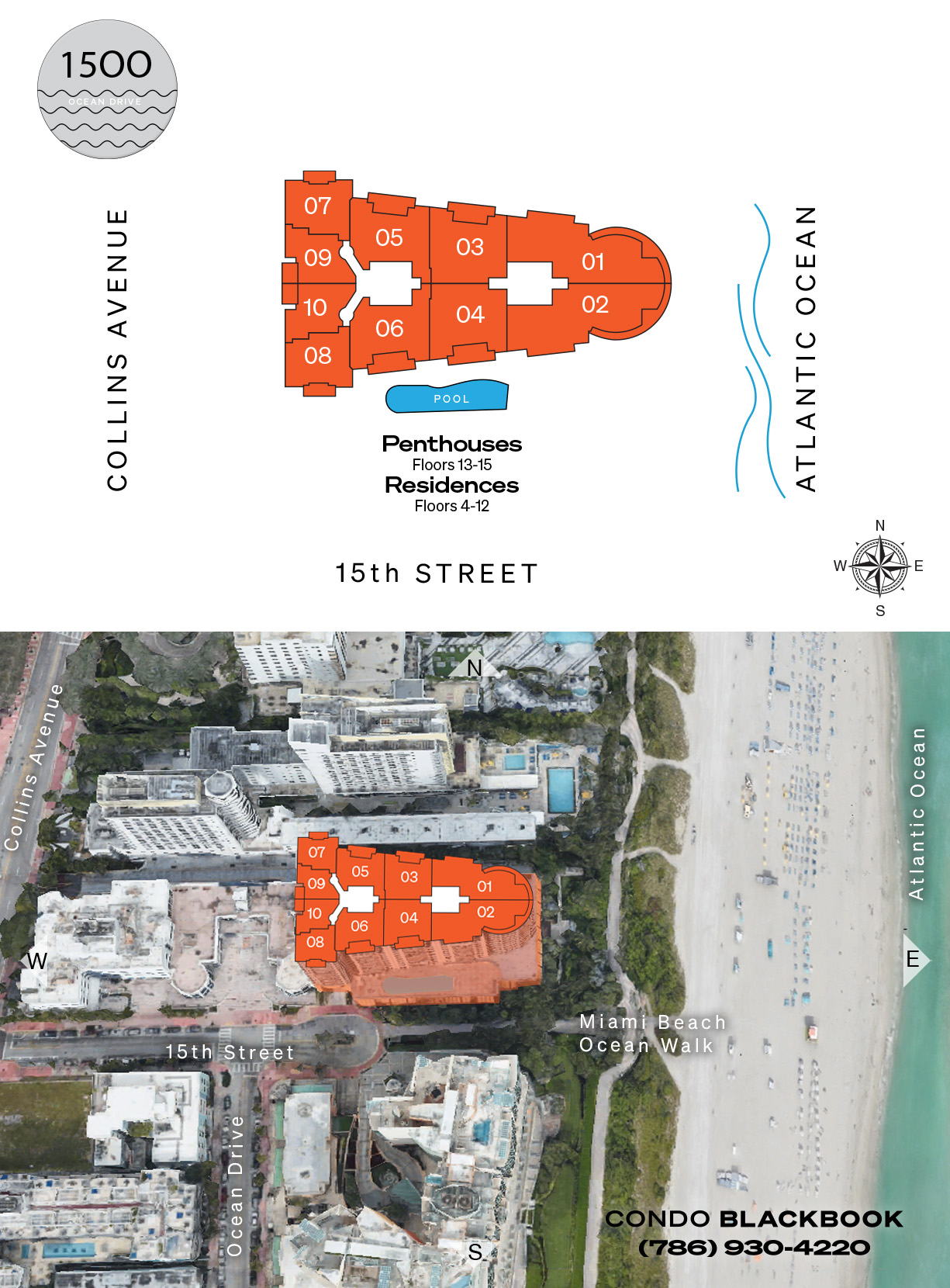 1500 Ocean Drive Floor Plans