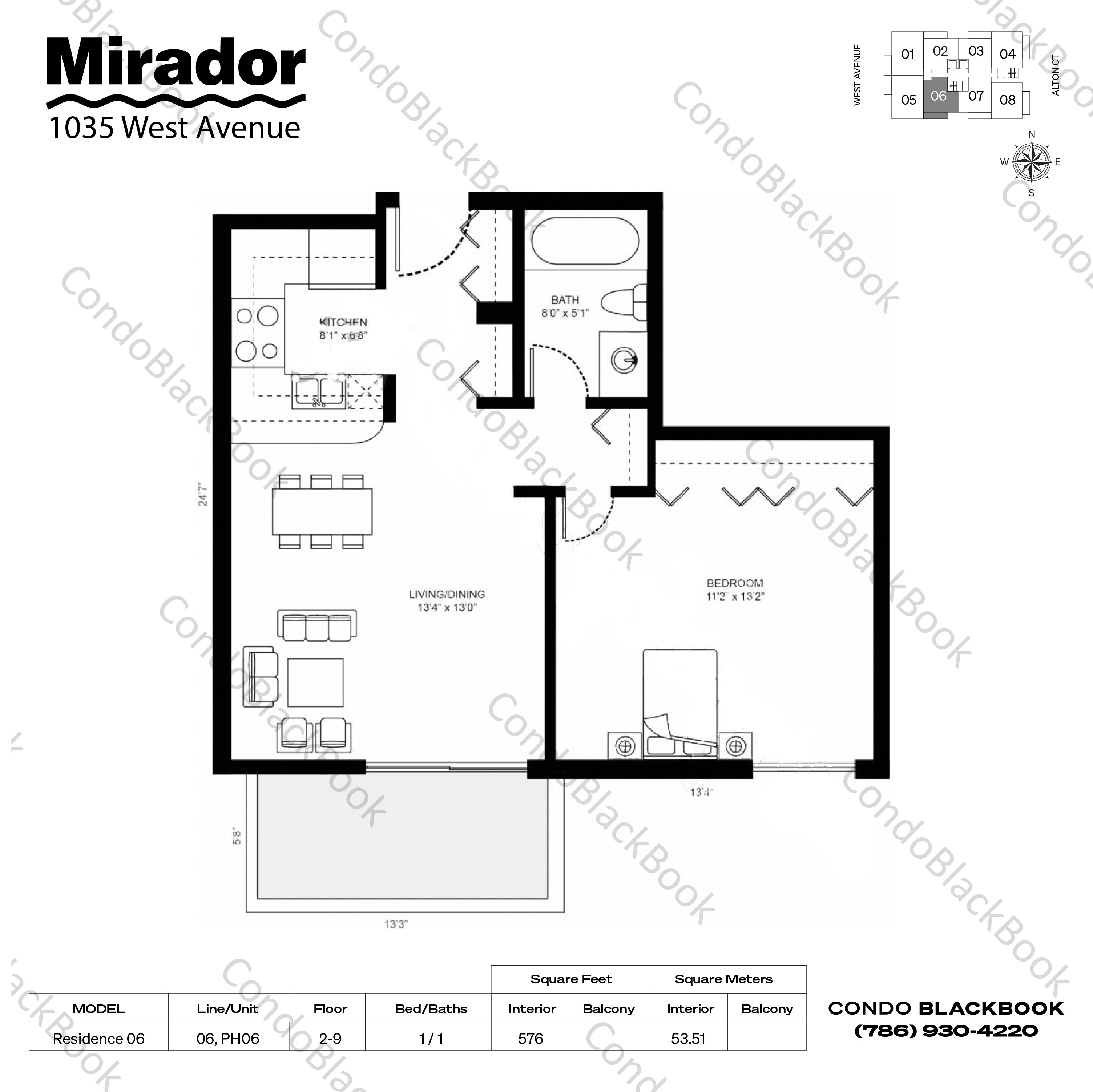 Mirador East Unit 506 Condo in South Beach Miami Beach Condos
