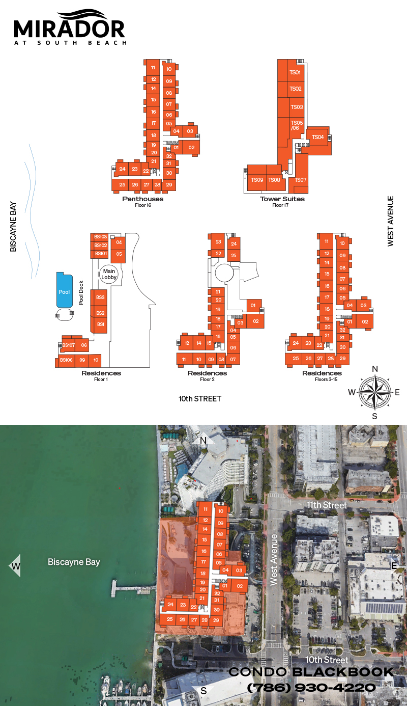 Mirador South Floor Plans
