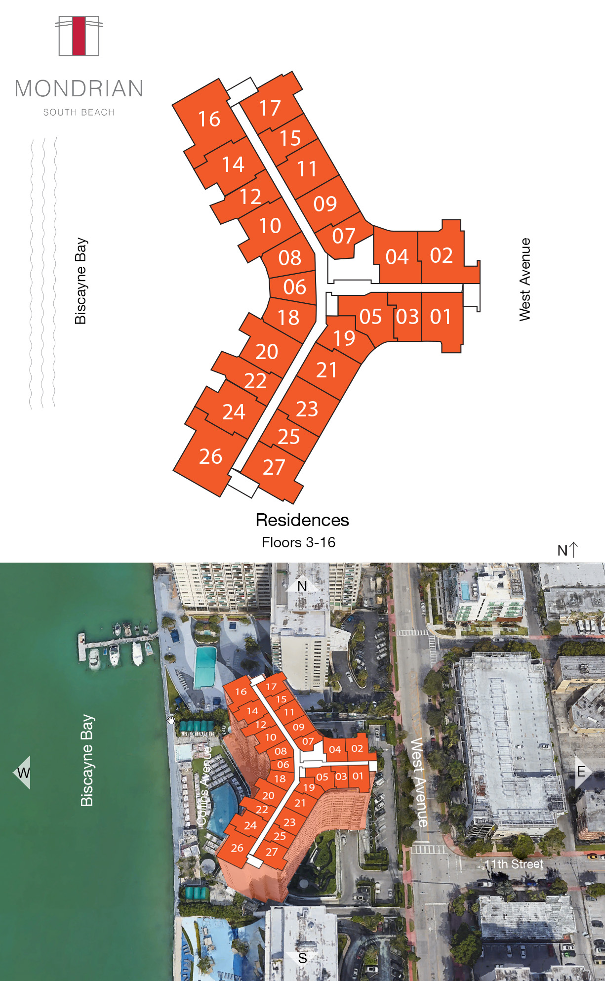 Mondrian Floor Plans