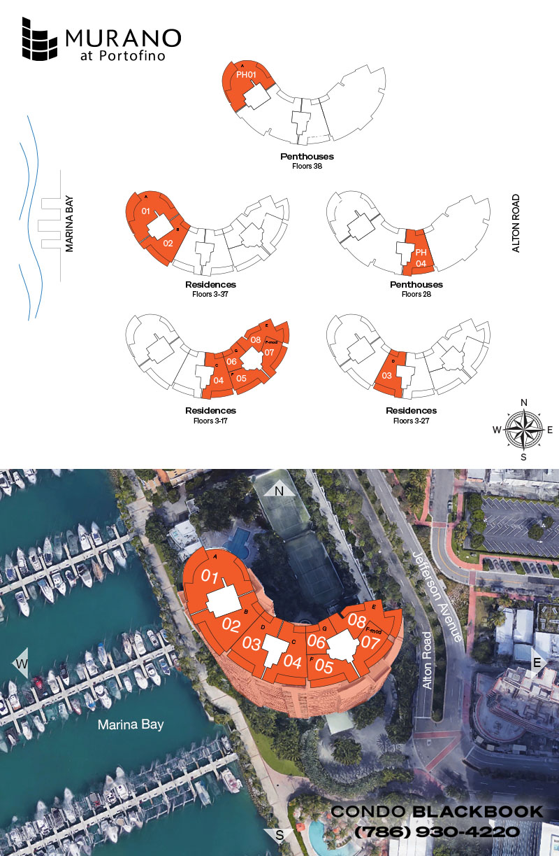 Murano at Portofino Floor Plans