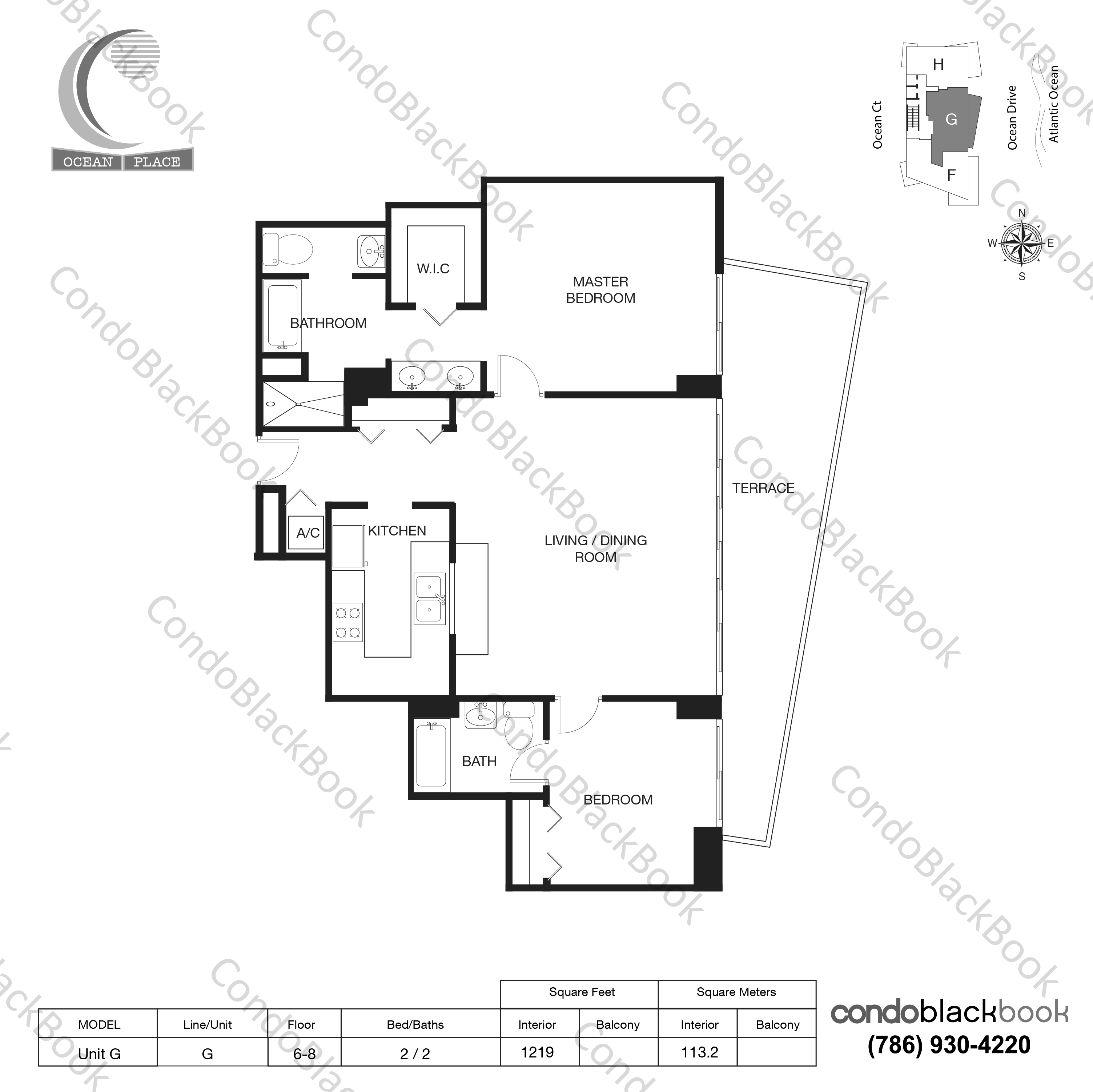 Ocean Place Unit 8G Condo in South Beach Miami Beach Condos