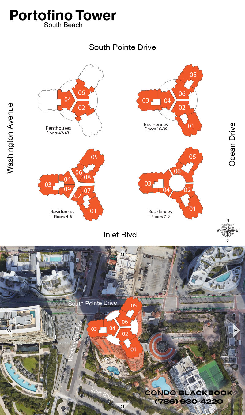 Portofino Tower Floor Plans