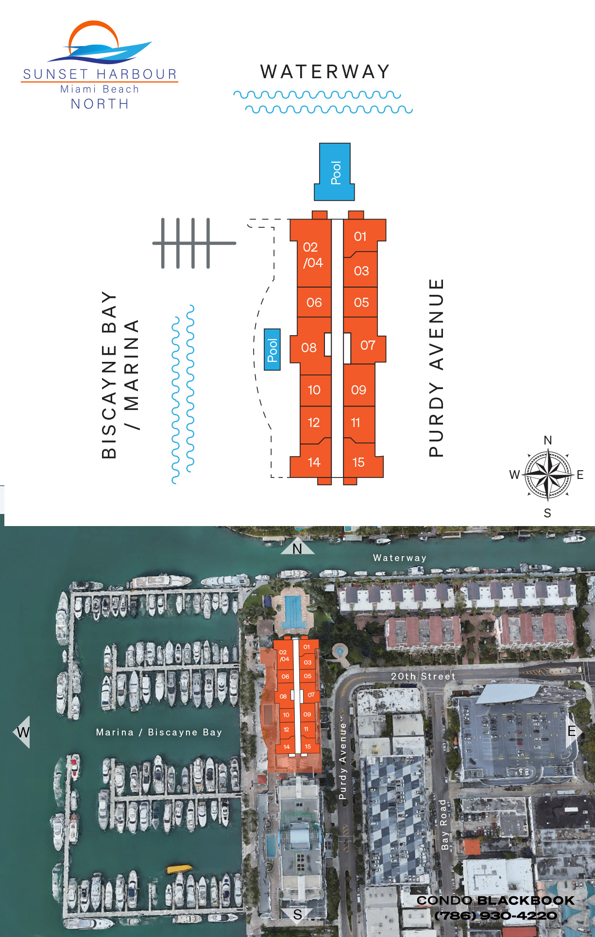 Sunset Harbour North Floor Plans
