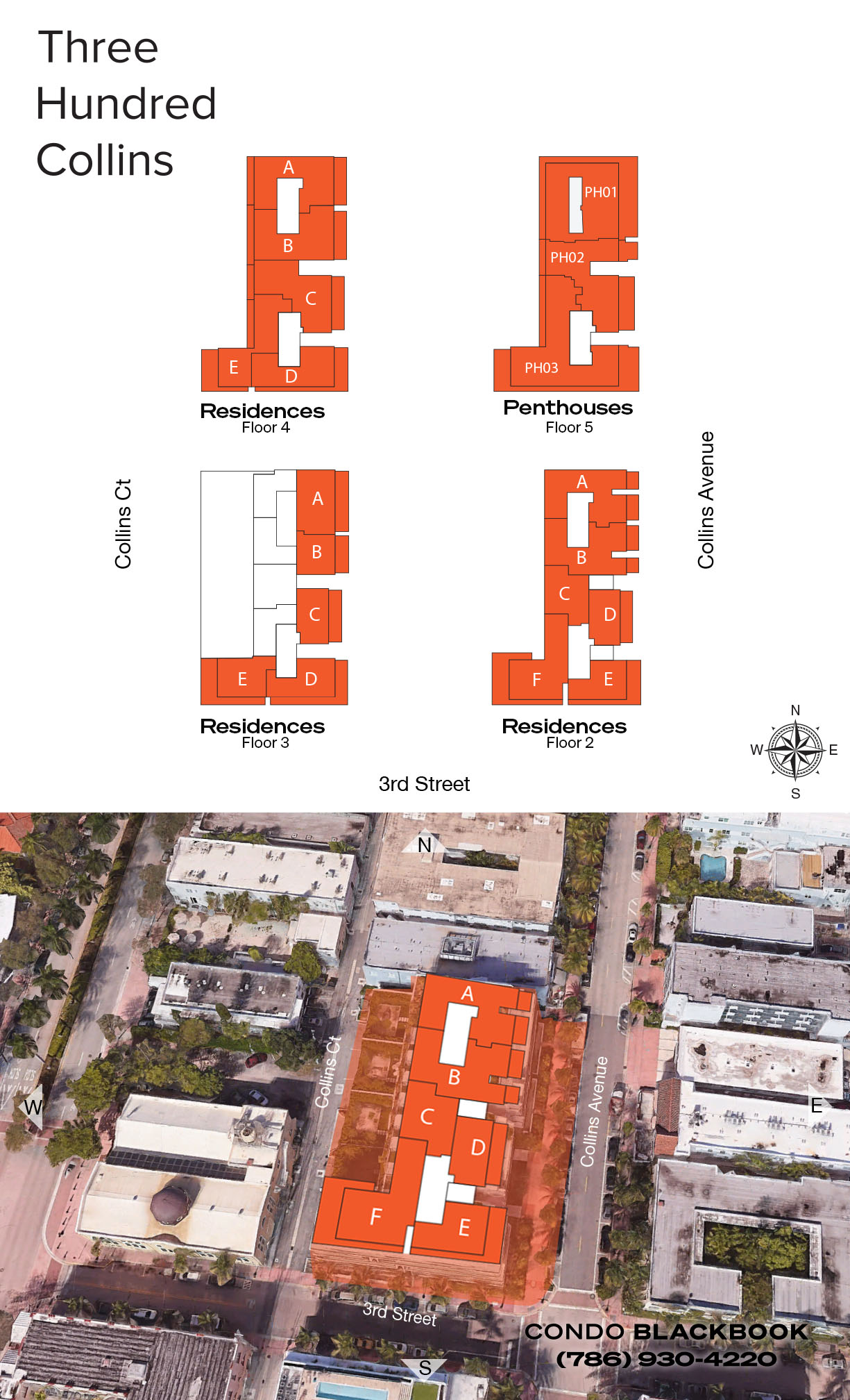 Three Hundred Collins Floor Plans