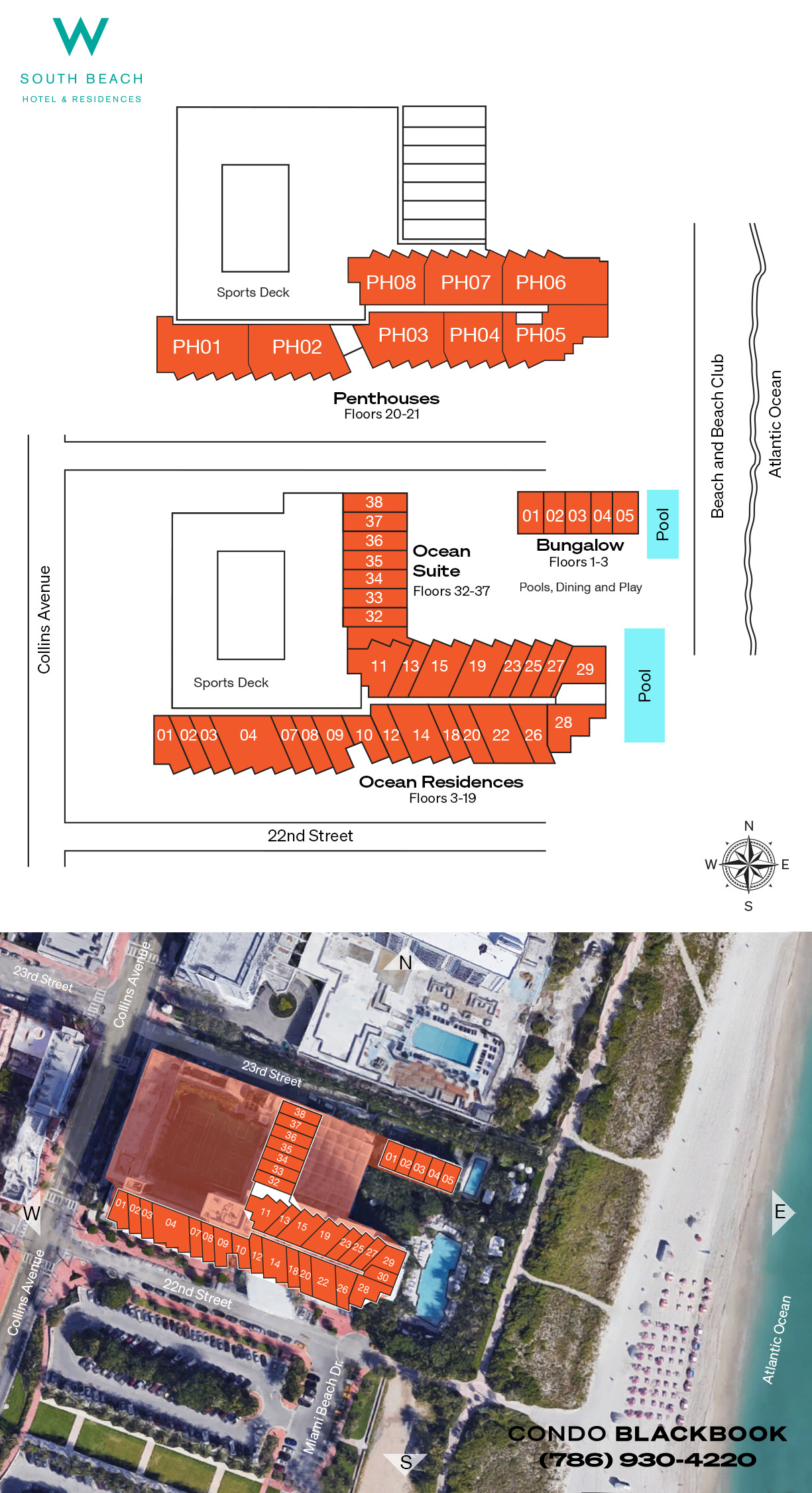 W South Beach Floor Plans