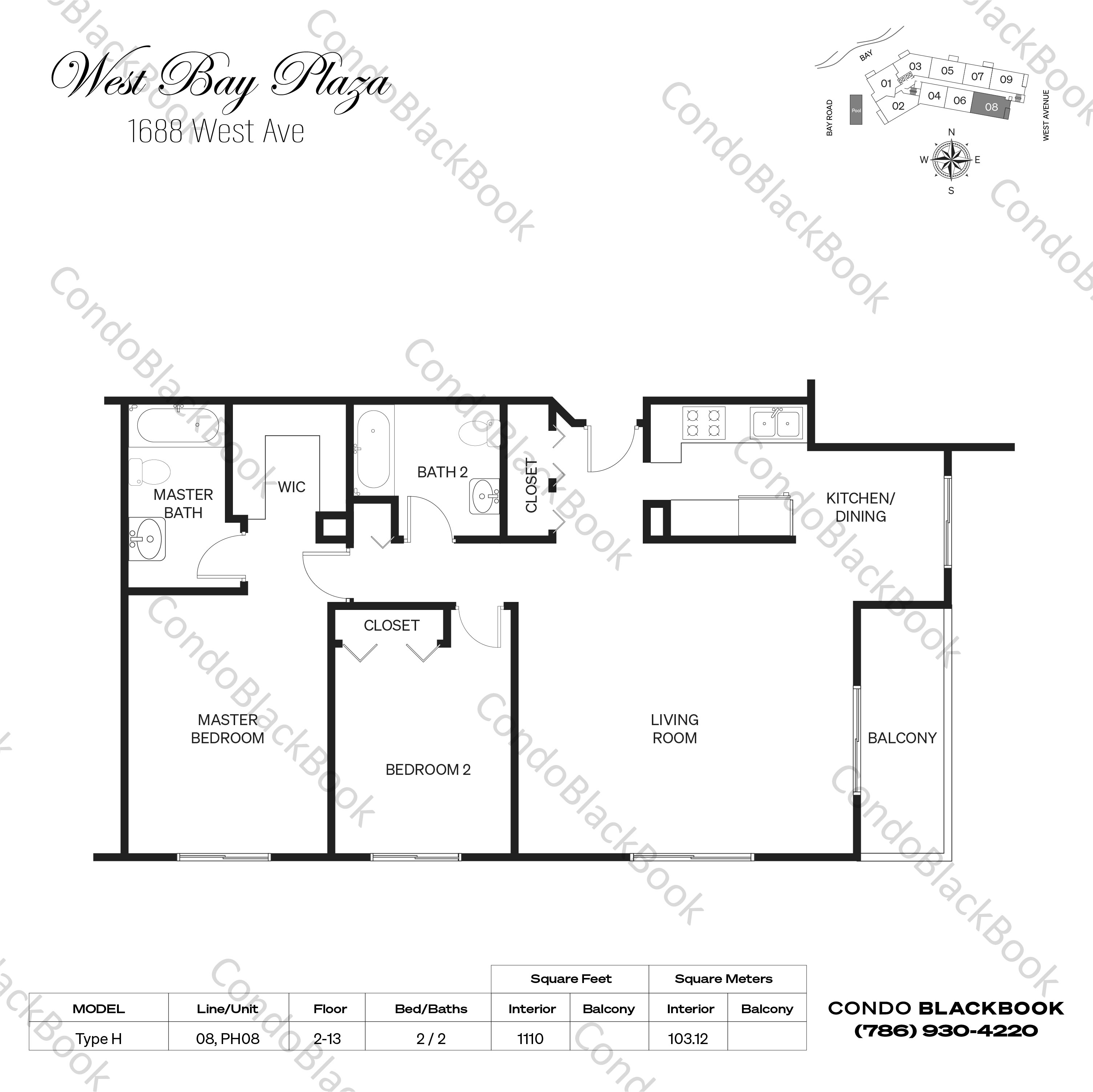 West Bay Plaza Unit 308 Condo in South Beach Miami Beach Condos