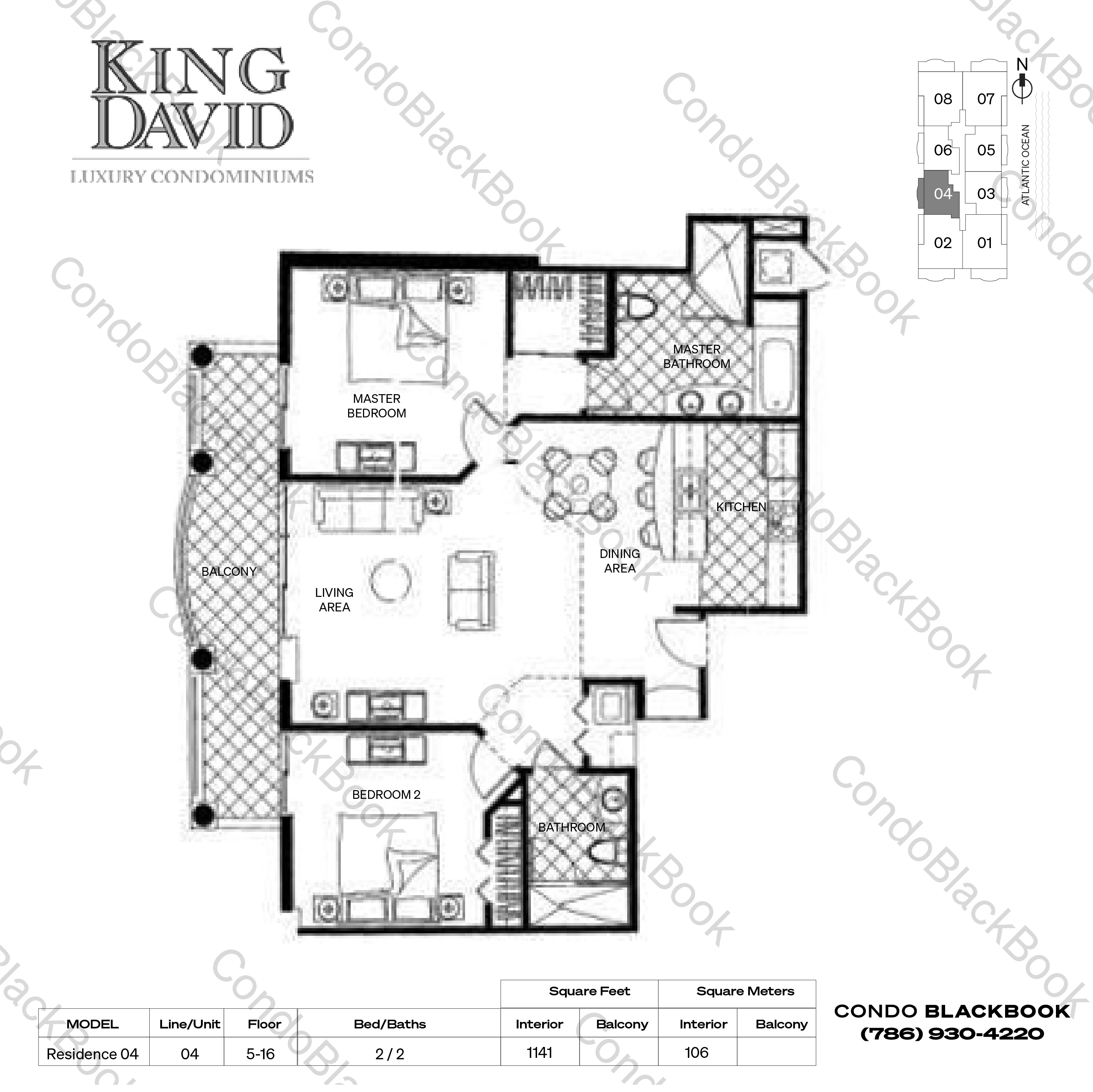 King David Unit 604 Condo in Sunny Isles Beach CondoBlackBook