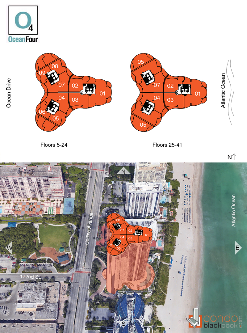 Ocean Four Floor Plans