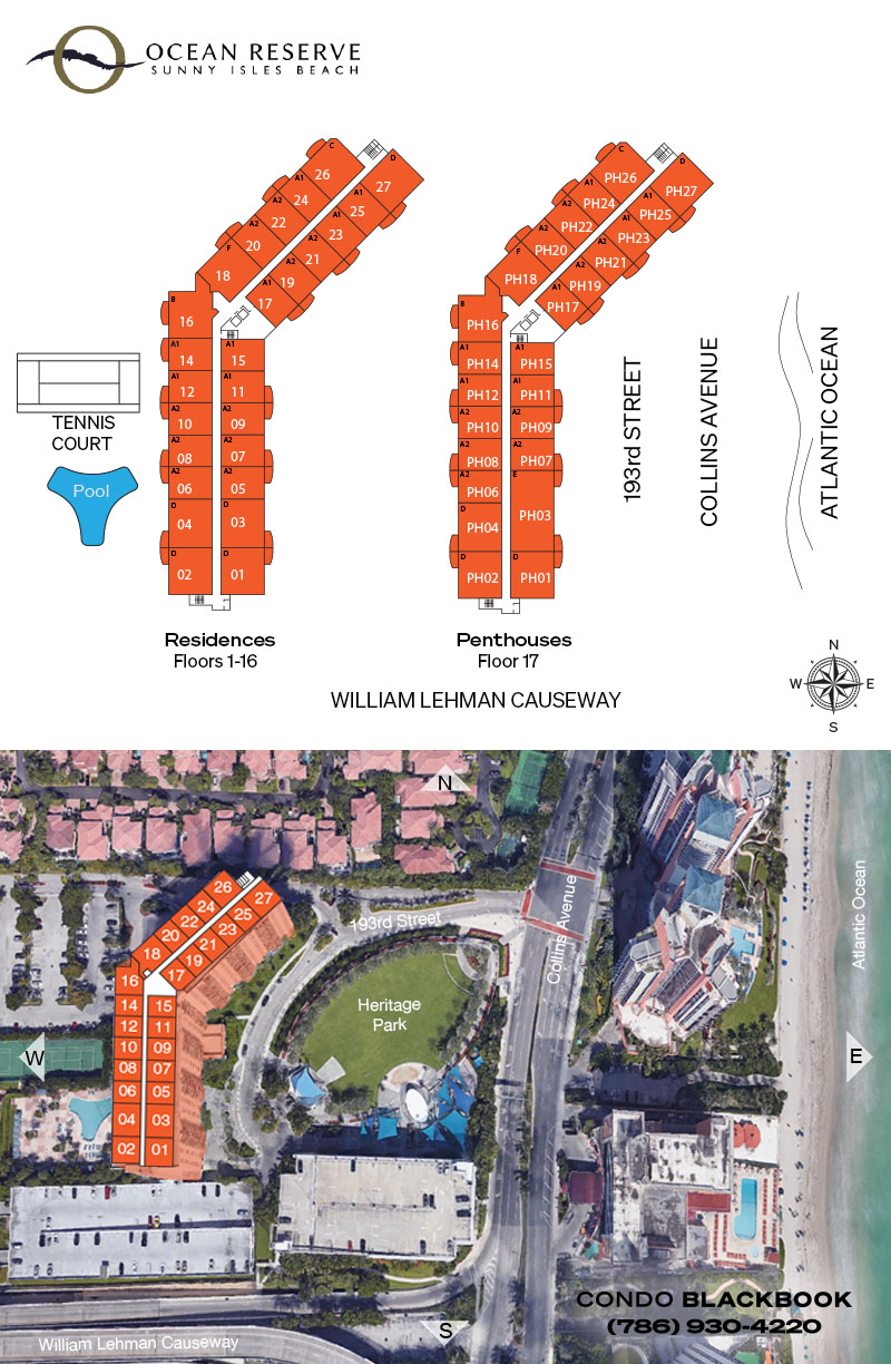 Ocean Reserve Floor Plans