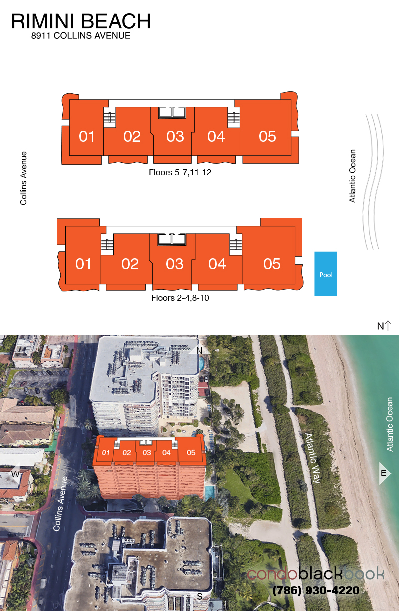 Rimini Beach Floor Plans