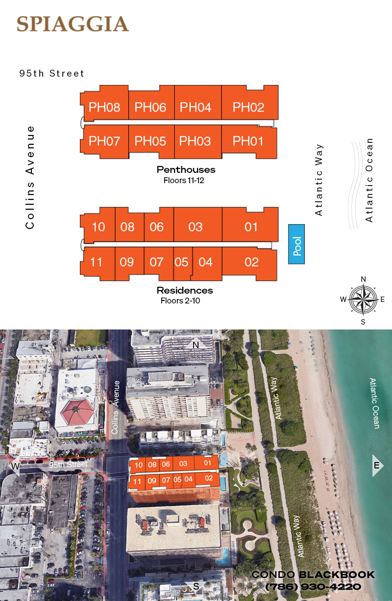 Spiaggia Floor Plans