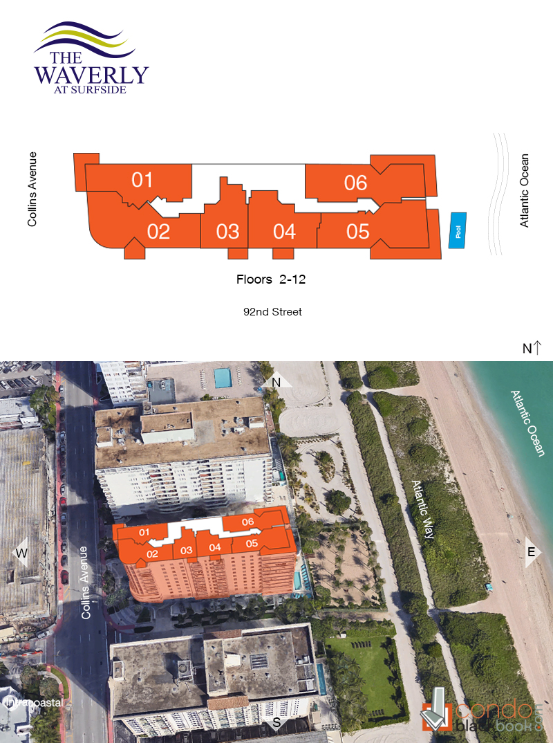 The Waverly at Surfside Floor Plans