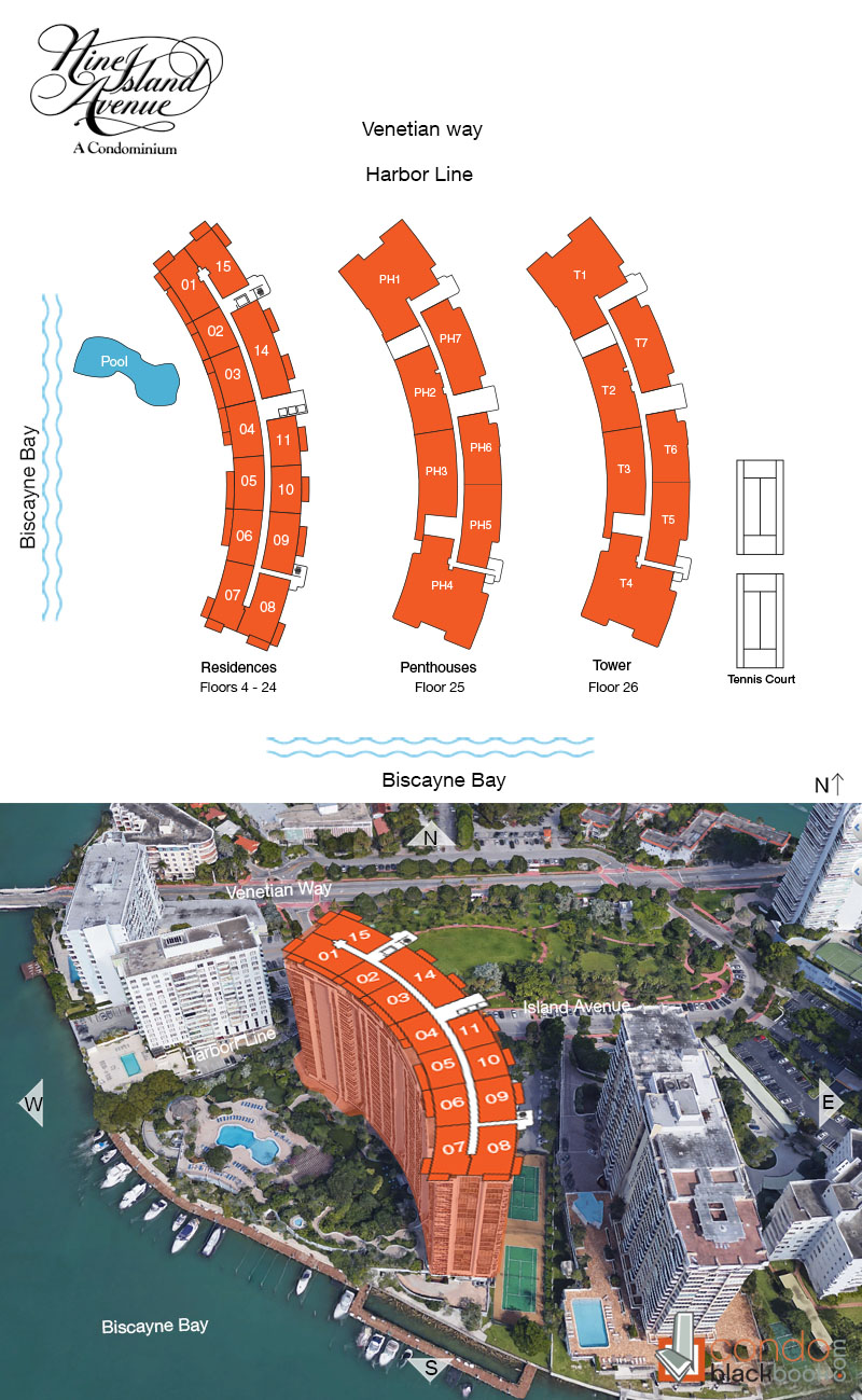 Nine Island Avenue Floor Plans