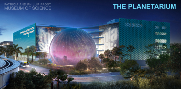 Patricia and Phillip Frost Planetarium Rendering