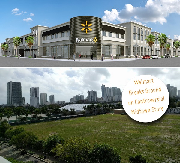 New Walmart under Construction in Midtown Miami