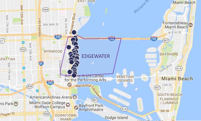 Edgewater map