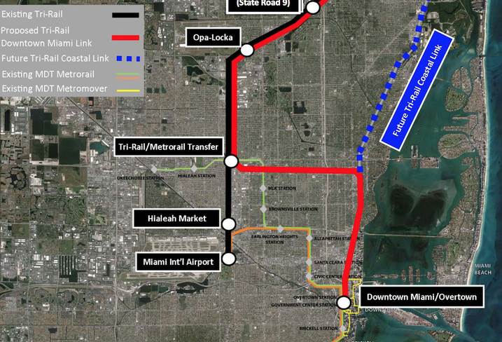 Tri-Rail is going into Downtown Miami, and eventually, Miami-Dade's east side.