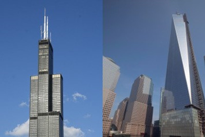 One World Trade Center is taller than Chicago Willis Tower