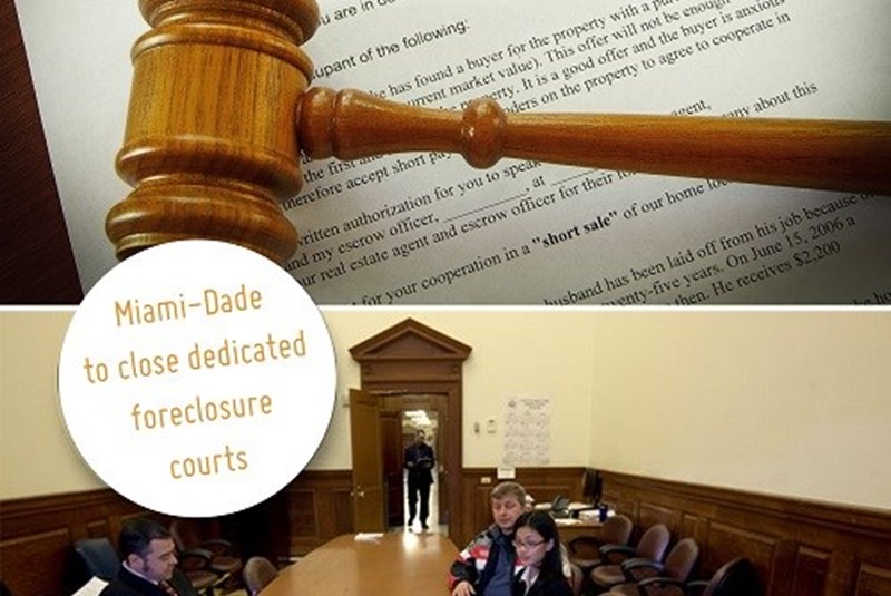 Miami-Dade Circuit Closes Down Foreclosure Courts Due to Fewer Foreclosures