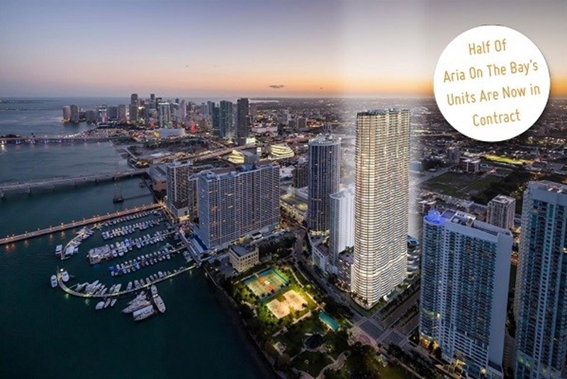 Aria On The Bay Reaches Sales Milestone with 50% of Units Under Contract