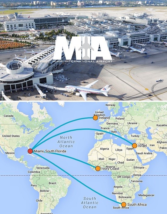 Miami International Airport Adds Africa, Ireland and Israel to Nonstop