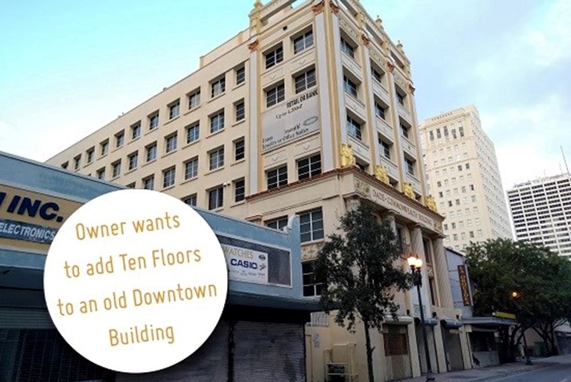 Redevelopment Plans Will Add 10 Stories to a 90 Year-Old Building in Downtown Miami
