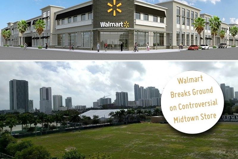 New Walmart under Construction in Midtown Miami