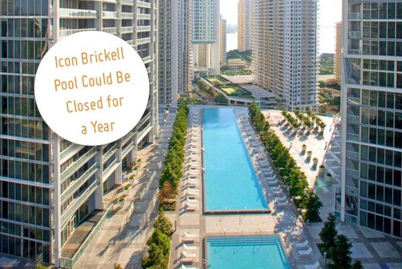 The Pool at Icon Brickell Could Be Closed for a Year after Leaks and Other Problems