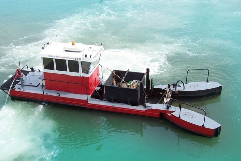 A Tugboat With Pinball Flippers: Have You Seen This Water Cleaning Machine Ambling Around the Bay?